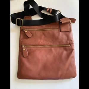 Margot Brown Leather Crossbody/Med Size